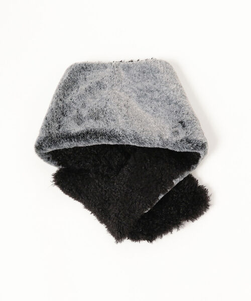 Ray BEAMS（レイビームス）の「Casselini × Ray BEAMS / 別注 リバーシブル ティペット（マフラー・レディース・ブラック/その他・ONE SIZE）」の5枚目の写真