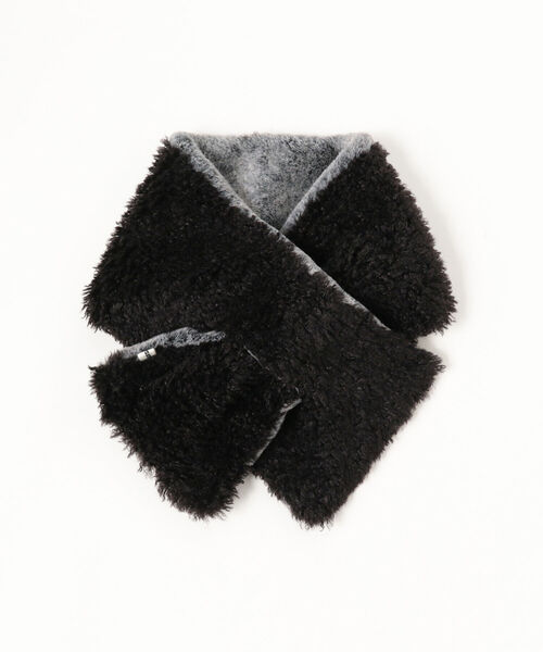 Ray BEAMS（レイビームス）の「Casselini × Ray BEAMS / 別注 リバーシブル ティペット（マフラー・レディース・ブラック/その他・ONE SIZE）」の7枚目の写真