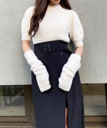 INGNI | フェザーヤーンアームウォーマー付ニット(ニット/セーター)