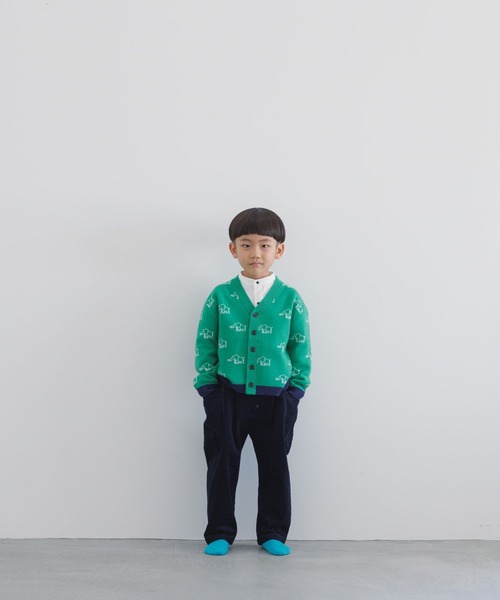 LOWRYS FARM（ローリーズファーム）の「ゾウサンニットカーディガン　170846（カーディガン/ボレロ・キッズ・レッド/グリーン・110cm/120cm/130cm/140cm/150cm）」の6枚目の写真