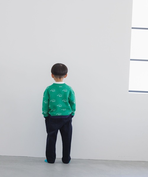 LOWRYS FARM（ローリーズファーム）の「ゾウサンニットカーディガン　170846（カーディガン/ボレロ・キッズ・レッド/グリーン・110cm/120cm/130cm/140cm/150cm）」の8枚目の写真