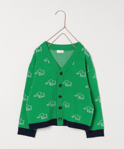 LOWRYS FARM（ローリーズファーム）の「ゾウサンニットカーディガン　170846（カーディガン/ボレロ・キッズ・レッド/グリーン・110cm/120cm/130cm/140cm/150cm）」の12枚目の写真
