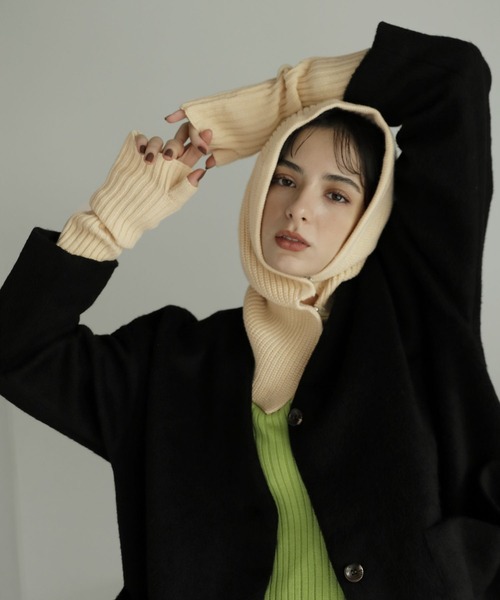 LAKOLE（ラコレ）の「フーディーバラクラバ / 347762（ネックウォーマー/スヌード・レディース・グレー/オフホワイト/カーキ/ブラウン・FREE）」の15枚目の写真