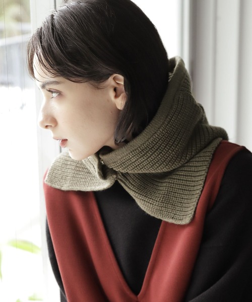 LAKOLE（ラコレ）の「フーディーバラクラバ / 347762（ネックウォーマー/スヌード・レディース・グレー/オフホワイト/カーキ/ブラウン・FREE）」の18枚目の写真