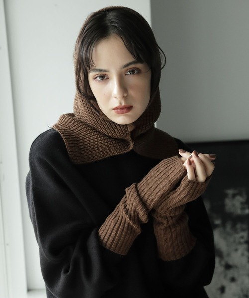 LAKOLE（ラコレ）の「フーディーバラクラバ / 347762（ネックウォーマー/スヌード・レディース・グレー/オフホワイト/カーキ/ブラウン・FREE）」の19枚目の写真