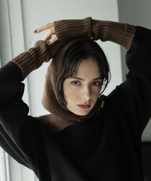 LAKOLE（ラコレ）の「フーディーバラクラバ / 347762（ネックウォーマー/スヌード・レディース・グレー/オフホワイト/カーキ/ブラウン・FREE）」の20枚目の写真