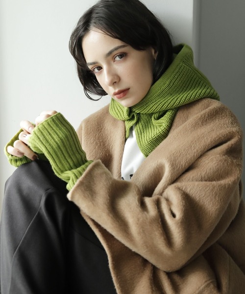 LAKOLE（ラコレ）の「フーディーバラクラバ / 347762（ネックウォーマー/スヌード・レディース・グレー/オフホワイト/カーキ/ブラウン・FREE）」の22枚目の写真