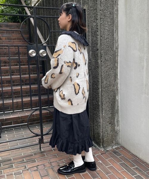 DuKKah(デュカ)の「Dukkah/【低身長向け】モヘアライクオーバーサイズカーディガン(カーディガン/ボレロ・レディース・マルチ/アニマル・X-SMALL)」の16枚目の写真