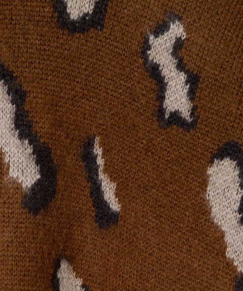 DuKKah(デュカ)の「Dukkah/【低身長向け】モヘアライクオーバーサイズカーディガン(カーディガン/ボレロ・レディース・マルチ/アニマル・X-SMALL)」の7枚目の写真