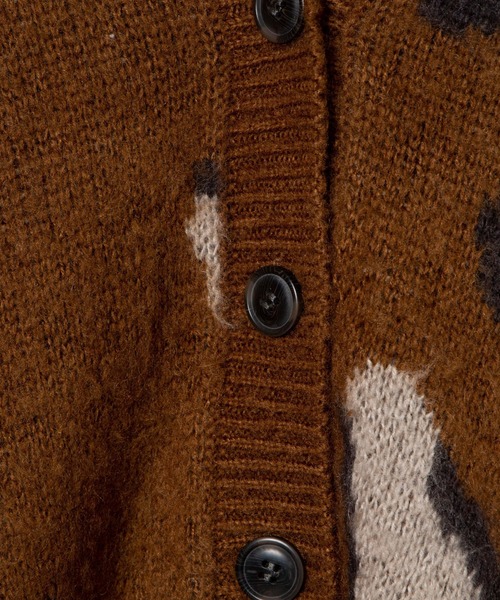 DuKKah(デュカ)の「Dukkah/【低身長向け】モヘアライクオーバーサイズカーディガン(カーディガン/ボレロ・レディース・マルチ/アニマル・X-SMALL)」の5枚目の写真