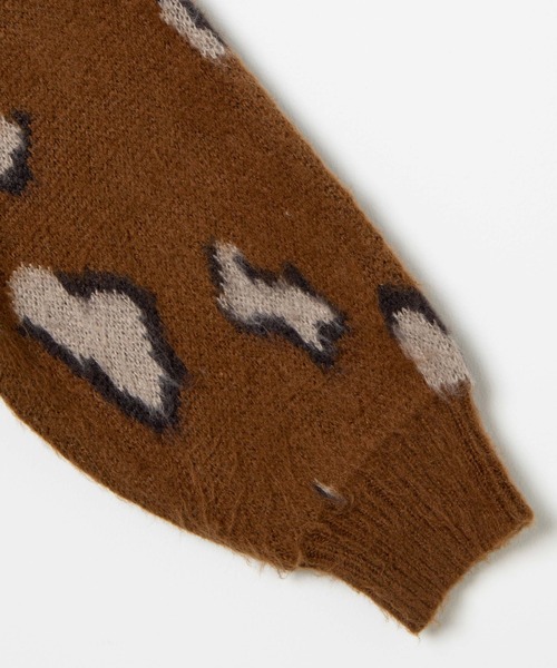 DuKKah(デュカ)の「Dukkah/【低身長向け】モヘアライクオーバーサイズカーディガン(カーディガン/ボレロ・レディース・マルチ/アニマル・X-SMALL)」の17枚目の写真