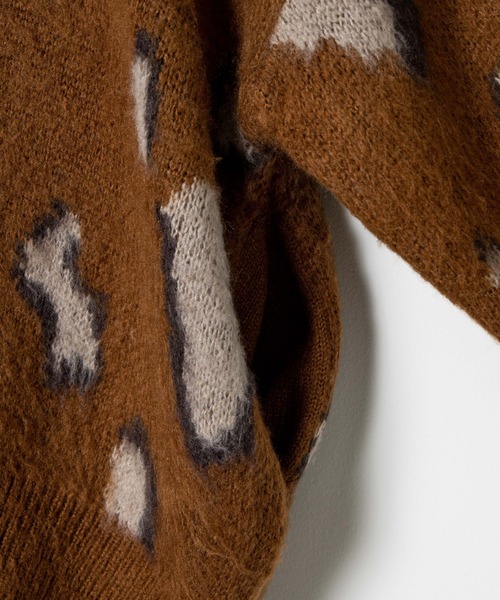 DuKKah(デュカ)の「Dukkah/【低身長向け】モヘアライクオーバーサイズカーディガン(カーディガン/ボレロ・レディース・マルチ/アニマル・X-SMALL)」の13枚目の写真