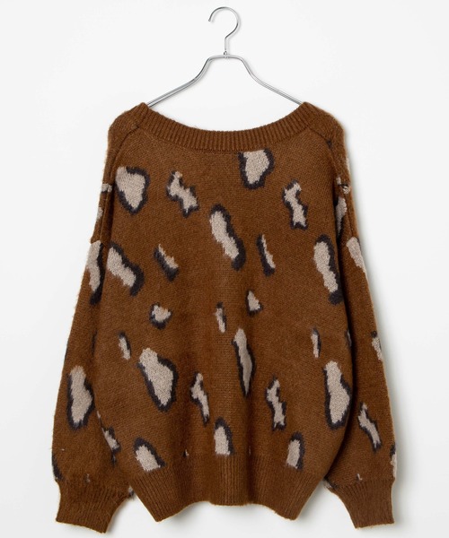 DuKKah(デュカ)の「Dukkah/【低身長向け】モヘアライクオーバーサイズカーディガン(カーディガン/ボレロ・レディース・マルチ/アニマル・X-SMALL)」の15枚目の写真