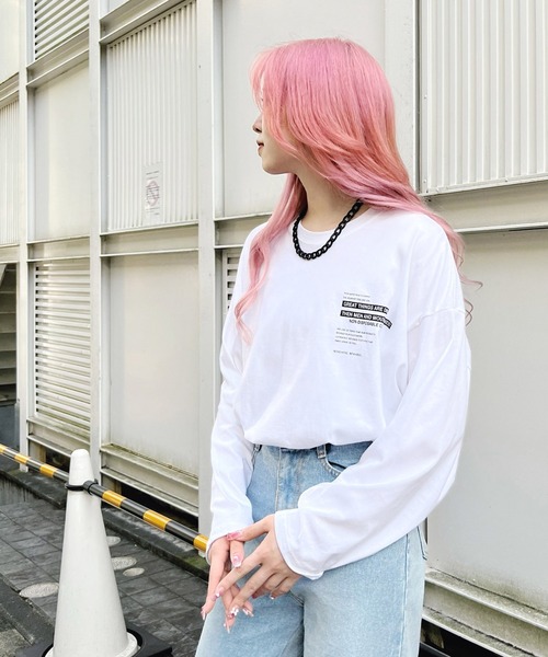 Figments(フィグメンツ)の「GREATロゴロンT(Tシャツ/カットソー・レディース・ブラック/ホワイト・FREE)」の2枚目の写真