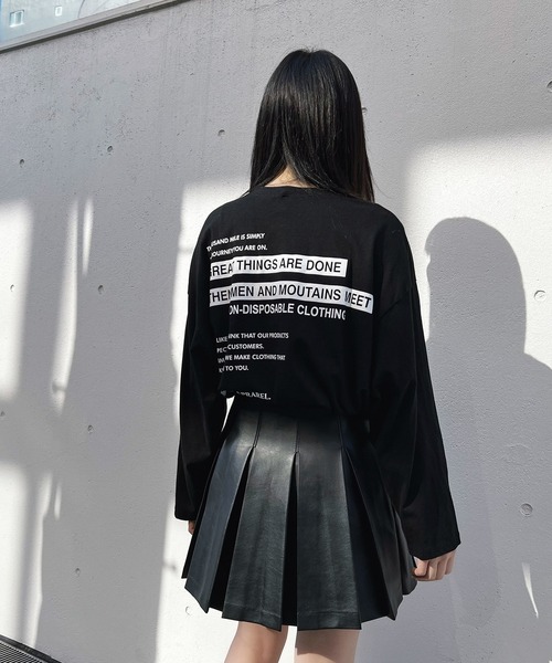 Figments(フィグメンツ)の「GREATロゴロンT(Tシャツ/カットソー・レディース・ブラック/ホワイト・FREE)」の1枚目の写真