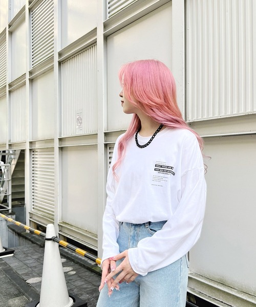 Figments(フィグメンツ)の「GREATロゴロンT(Tシャツ/カットソー・レディース・ブラック/ホワイト・FREE)」の3枚目の写真