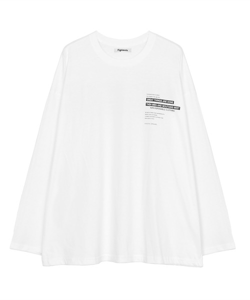 Figments(フィグメンツ)の「GREATロゴロンT(Tシャツ/カットソー・レディース・ブラック/ホワイト・FREE)」の5枚目の写真