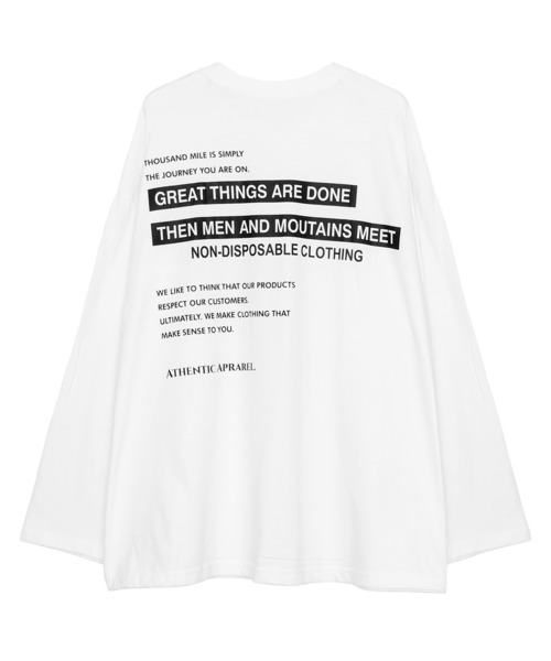 Figments(フィグメンツ)の「GREATロゴロンT(Tシャツ/カットソー・レディース・ブラック/ホワイト・FREE)」の6枚目の写真