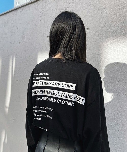 Figments(フィグメンツ)の「GREATロゴロンT(Tシャツ/カットソー・レディース・ブラック/ホワイト・FREE)」の12枚目の写真