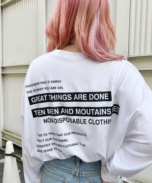 Figments(フィグメンツ)の「GREATロゴロンT(Tシャツ/カットソー・レディース・ブラック/ホワイト・FREE)」の14枚目の写真