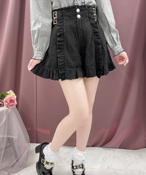 ROJITA サイドレースアップ総レースショーパン ロジータ ROJITA サイドレースアップ総レースショーパン