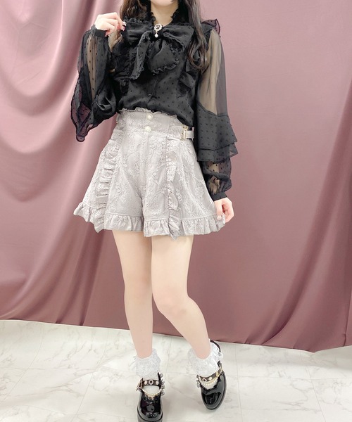 ROJITA(ロジータ)の「サイドバックル総レースショートパンツ(その他パンツ・レディース・ピンク/パープル/ブラック・FREE)」の16枚目の写真