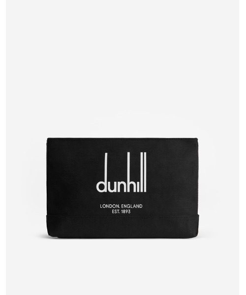 dunhill(ダンヒル)の「【返却】レガシー キャンバス ジップポーチ(クラッチバッグ・メンズ・ナチュラル/ブラック・ONE SIZE)」の2枚目の写真