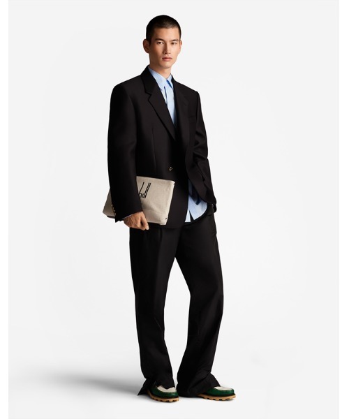 dunhill(ダンヒル)の「【返却】レガシー キャンバス ジップポーチ(クラッチバッグ・メンズ・ナチュラル/ブラック・ONE SIZE)」の8枚目の写真