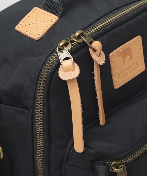 kippis(キッピス)の「レザーパッチ ナイロン ボックス ミニショルダー / ハンドバッグ / BOX型 ショルダーバッグ / しろくま / 北欧(ショルダーバッグ・レディース・グレー/ブラック・FREE)」の13枚目の写真