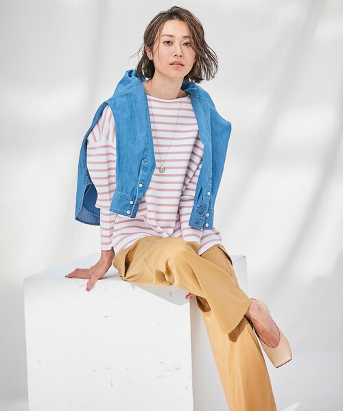 23区(ニジュウサンク)の「キュプラナイロンストレッチ カーゴ パンツ(カーゴパンツ・レディース・ブラック系/黄土色系/カーキ系・32/34/30)」の5枚目の写真