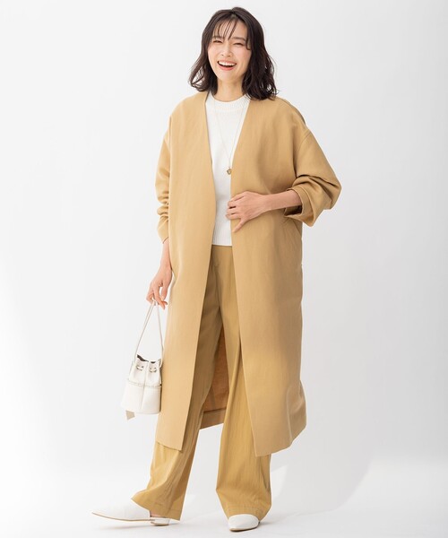 23区(ニジュウサンク)の「キュプラナイロンストレッチ カーゴ パンツ(カーゴパンツ・レディース・ブラック系/黄土色系/カーキ系・32/34/30)」の8枚目の写真