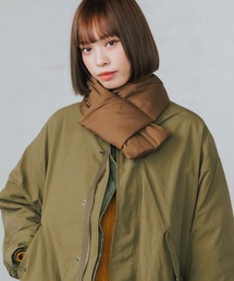 COBMASTER/コブマスター DOWN MUFFLER 裏トリコット パッカブルポケット付き マフラー