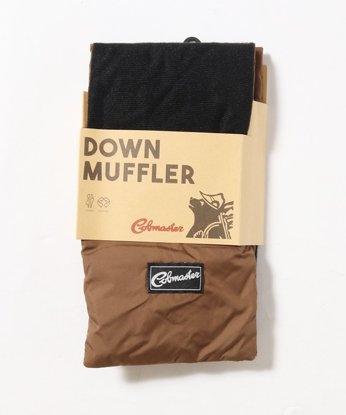 COBMASTER（コブマスター）の「COBMASTER/コブマスター DOWN MUFFLER 裏トリコット パッカブルポケット付き マフラー（マフラー・メンズ・アイボリー/ブラック/ベージュ・FREE）」の14枚目の写真