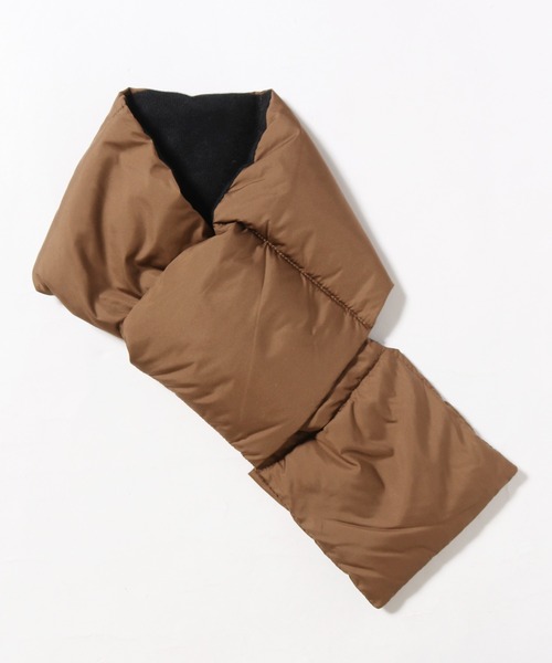 COBMASTER（コブマスター）の「COBMASTER/コブマスター DOWN MUFFLER 裏トリコット パッカブルポケット付き マフラー（マフラー・メンズ・アイボリー/ブラック/ベージュ・FREE）」の15枚目の写真