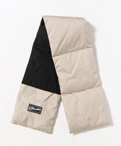 COBMASTER（コブマスター）の「COBMASTER/コブマスター DOWN MUFFLER 裏トリコット パッカブルポケット付き マフラー（マフラー・メンズ・アイボリー/ブラック/ベージュ・FREE）」の10枚目の写真