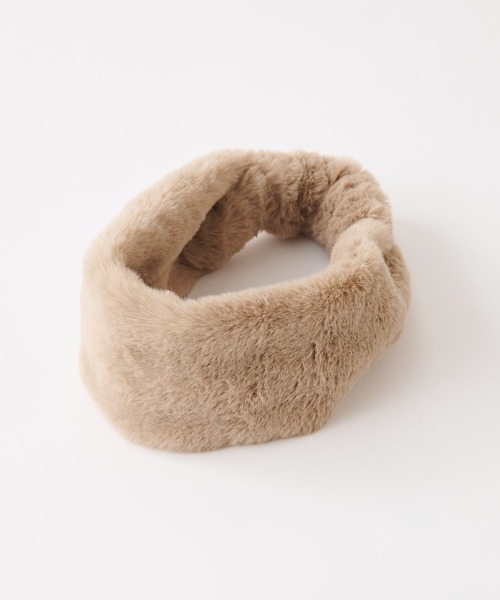 CIAOPANIC TYPY(チャオパニックティピー)の「【KIDS】フェイクファーヘアバンド(ヘアバンド・キッズ・ブラック/グレイッシュベージュ/ブラウン・ONE SIZE)」の5枚目の写真