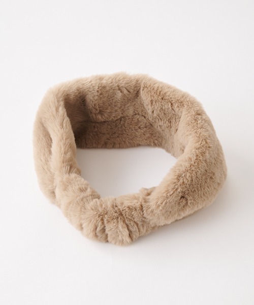 CIAOPANIC TYPY(チャオパニックティピー)の「【KIDS】フェイクファーヘアバンド(ヘアバンド・キッズ・ブラック/グレイッシュベージュ/ブラウン・ONE SIZE)」の6枚目の写真