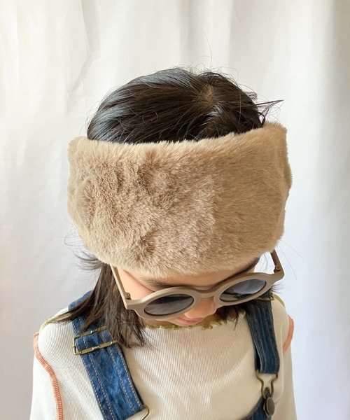 CIAOPANIC TYPY(チャオパニックティピー)の「【KIDS】フェイクファーヘアバンド(ヘアバンド・キッズ・ブラック/グレイッシュベージュ/ブラウン・ONE SIZE)」の7枚目の写真