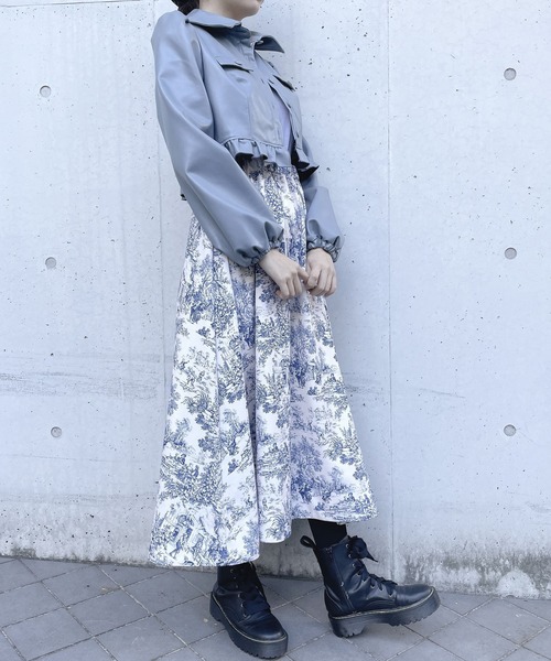 lilLilly（リルリリー）の「レザーショートジャケット（その他アウター・レディース・ピンク/ブルー/ブラック・FREE）」の5枚目の写真