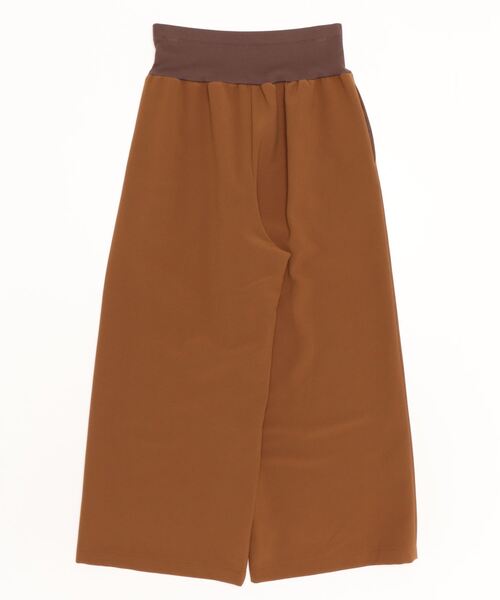 BEARDSLEY（ビアズリー）の「裏起毛ウエストリブパンツ：低身長・高身長・ぽっちゃり3サイズ展開（その他パンツ・レディース・アイボリー/キャメル・2/0/1）」の3枚目の写真