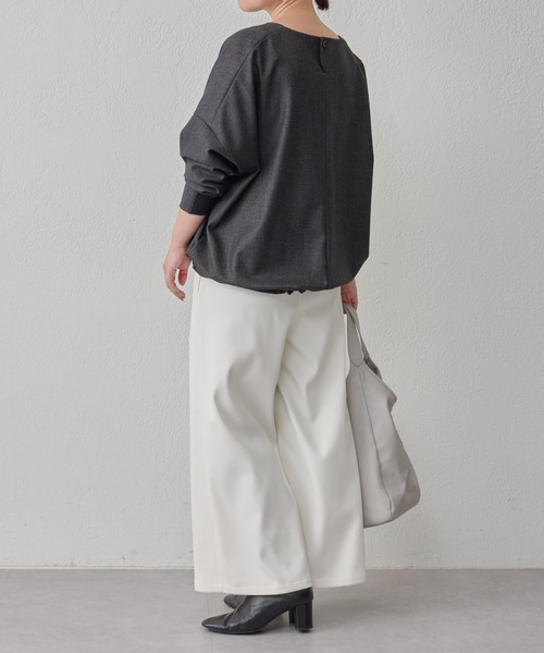 BEARDSLEY（ビアズリー）の「裏起毛ウエストリブパンツ：低身長・高身長・ぽっちゃり3サイズ展開（その他パンツ・レディース・アイボリー/キャメル・2/0/1）」の11枚目の写真