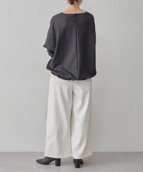 BEARDSLEY（ビアズリー）の「裏起毛ウエストリブパンツ：低身長・高身長・ぽっちゃり3サイズ展開（その他パンツ・レディース・アイボリー/キャメル・2/0/1）」の13枚目の写真