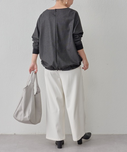 BEARDSLEY（ビアズリー）の「裏起毛ウエストリブパンツ：低身長・高身長・ぽっちゃり3サイズ展開（その他パンツ・レディース・アイボリー/キャメル・2/0/1）」の14枚目の写真