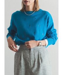 FIL DE FER | ドット刺繍コットン　長袖ニット(ニット/セーター)