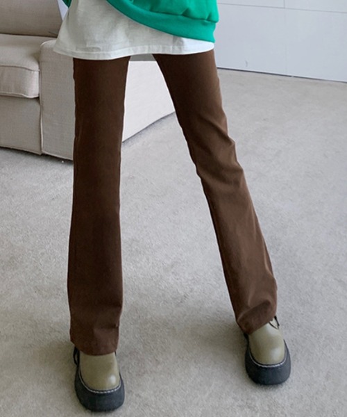 FREE STYLISTS(フリー スタイリスト)の「YUGA ハイウエスト フレアパンツ(その他パンツ・レディース・ブラック/ブラウン・S/M/L/XL)」の11枚目の写真