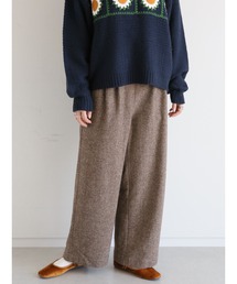 ehka sopo | ネップツイードワイドパンツ(その他パンツ)