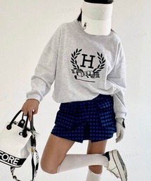 Dalfwin | 2022 AW 秋冬 韓国GOLF　1983刺繍ロゴスウェット　ゴルフウェア レディース トップス トレーナー スポーツウェア レディース(スウェット)