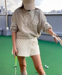 Dalfwin | 2022 AW 秋冬 韓国GOLF　1983刺繍ロゴスウェット　ゴルフウェア レディース トップス トレーナー スポーツウェア レディース(スウェット)