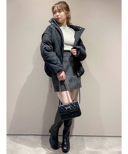 dazzlin（ダズリン）の「パールレイヤードニットトップス（ニット/セーター・レディース・グレー/ピンク/ブラック・FREE）」の20枚目の写真