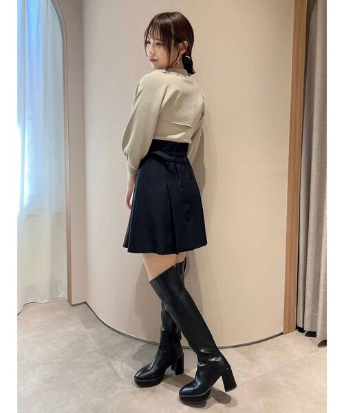 dazzlin（ダズリン）の「パールレイヤードニットトップス（ニット/セーター・レディース・グレー/ピンク/ブラック・FREE）」の9枚目の写真